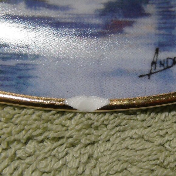 Franklin Mint “Bridgewater Cottage” L.E. Porcelain 8" Plate By Andres Orpinas - Picture 3 of 11